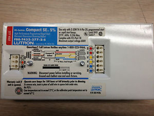 LUTRON FDB-T432-277-2-S  2L 32WATT COMPACT 277V ELECTRONIC DIMMING BALLAST