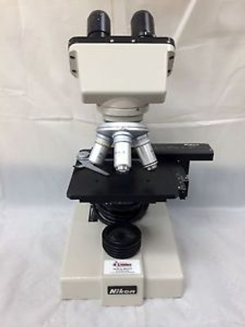 Nikon Binocular Microscope Model SC - 4x, 10x, 40x, 100x Oil - Great Condition