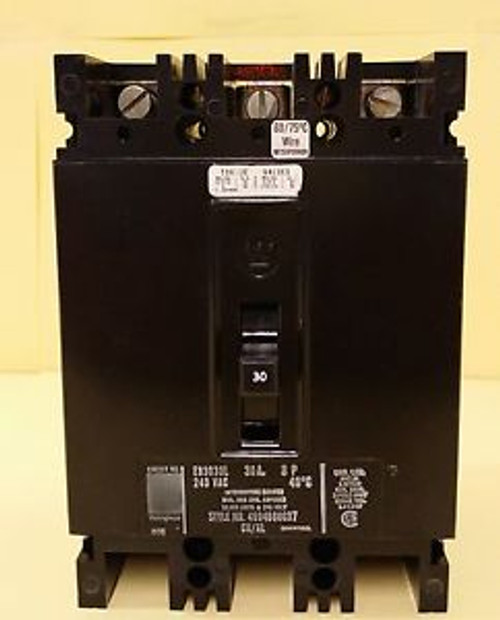 EB3030L (New) WESTINGHOUSE CIRCUIT BREAKER 3 POLE 30 AMP 240 VAC