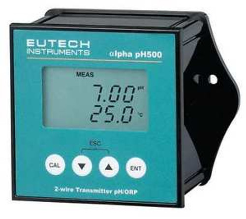 EUTECH 56717-20 pH/ORP Transmitter with Display, LCD