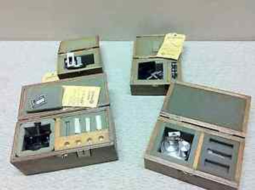 (3) Vintage Hitachi sample holders for Perkin Elmer MPF-2A spectrofluorometer