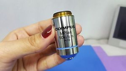 Olympus M Plan 50x/0.75 ?/0 Oil Iris Microscope Objective