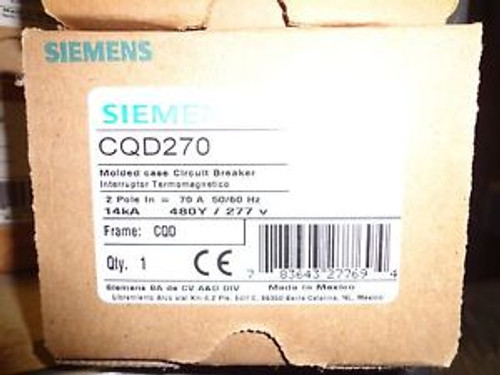 New SIEMENS CQD270  70A 2P