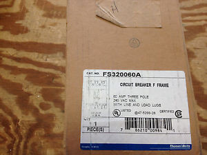 Thomas & Betts Eaton FS320060A 3P 60A 240V F Frame Circuit Breaker IN BOX
