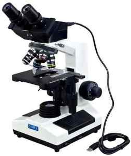 Digital Binocular OMAX 40X-2000X Biological Compound Microscope Built-in 3.0MP
