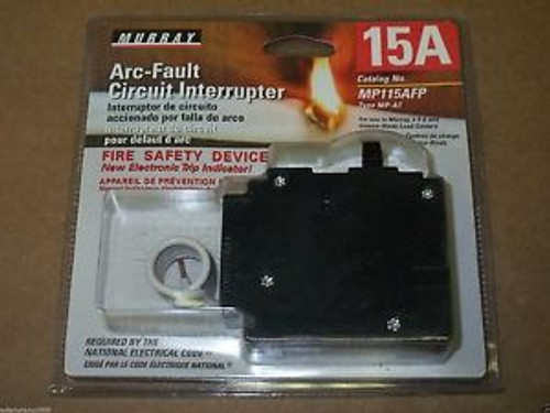 New Murray MP115AFP 120-volt Single Pole Arc Fault Circuit Breaker Clam Shell