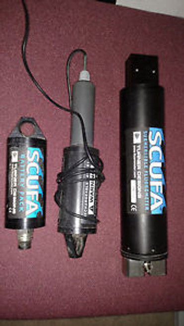 Turner Designs SCUFA Submersible Fluorometer 2ea Rechargeable Batteries, Charger