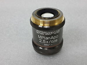 DW]USED OLYMPUS M PLAN Apo 2.5×/0.08 ∞/- 対物レンズ 顕微鏡レンズ 
