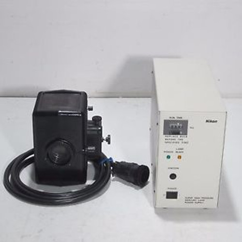 NIKON LH-M100CB-1 100W FLUORESCENCE MERCURY LAMP W/ C-SHG1 POWER SUPPLY