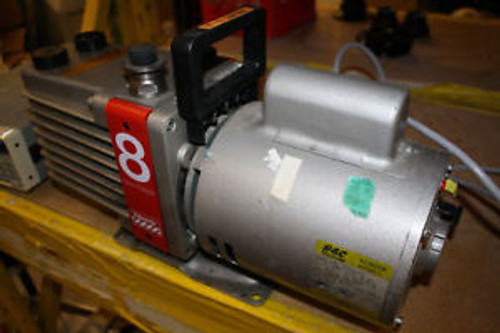 WORKING EDWARDS #8 TWO STAGE VACUUM PUMP WORKING