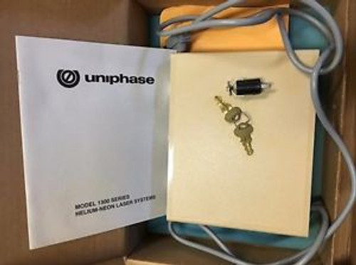 Uniphase 1108 Helium-Neon Laser w/ focal length & 1205-1 Power Supply