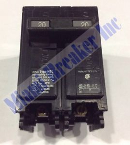 B220HH Siemens Circuit Breaker 2 Pole 20 Amp 240V (New)