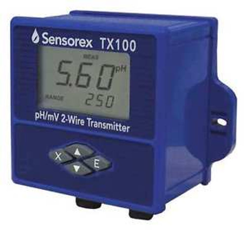99.1 mm pH/ ORP Transmitter with Display TX100, Sensorex, TX100