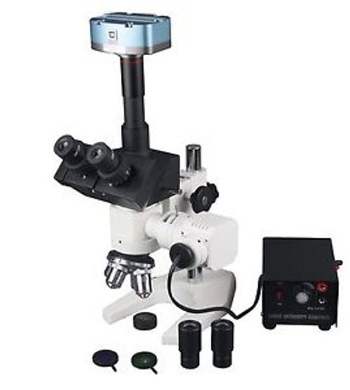 600x Trinocular Metallurgy Microscope w 1.3Mp USB Camera & Measuring Software