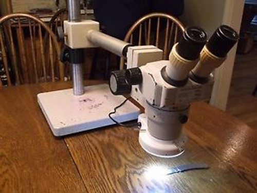 Nikon SMZ-1 Stereozoom Microscope 7-30x zoom  with Ring Light and Boom Stand :