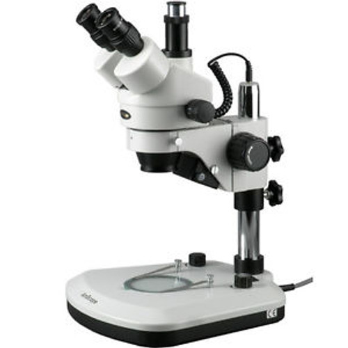 AmScope SM-1TY-PL New LED 7X-90X Trinocular Stereo Zoom Microscope