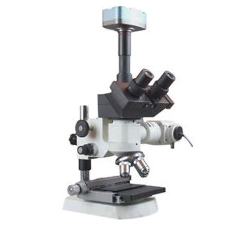 600x Trinocular Metallurgy Microscope w XY Stage 1.3Mp Camera Measuring Software