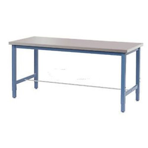 72W X 30D Lab Bench - Stainless Steel Square Edge - Blue