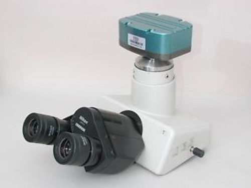 Nikon Microscope Trinocular Head with 10x CFWN eyepieces and 5MP USB camera