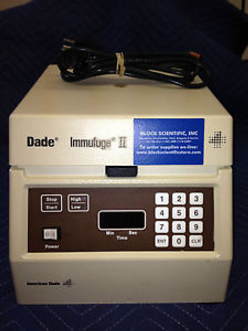 Dade Immufuge II Centrifuge