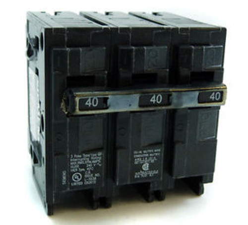 New ITE Siemens Q340 40A 3-Pole 240V Circuit Breaker