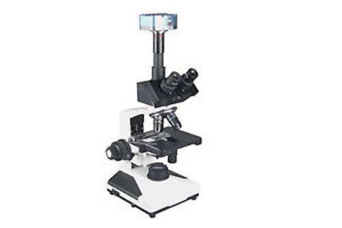 2000x Professional Quality Clinical Trinocular Research Microscope w USB Camera