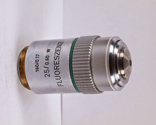 Leitz FLUORESZENZ 25x W Water Immersion 160mm TL Microscope Objective