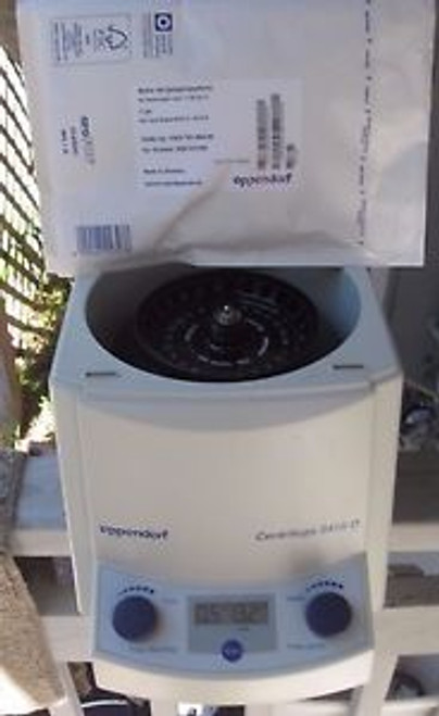 Eppendorf 5415D Micro centrifuge w/ rotor, new rotor lid & 1 year warranty