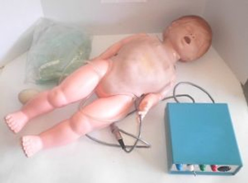 Simulaids CPR BABY MANIKIN w/ DISPLAY, CARRY BAG & EXTRA s