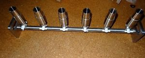 Stainless Steel 6 Place Filter Funnel Manifold