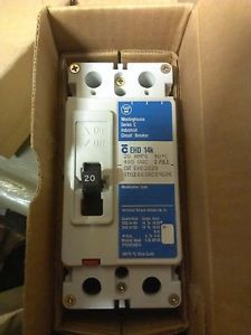 New Westinghouse EHD2020 20A 480V Industrial Circuit Breaker Eaton Cutler Hammer