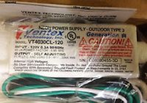 VENTEX VT4030CL-120 TYPE3 0.3A 100V - 4000V NEON SIGN PSU OUTDOOR TRANSFORMER