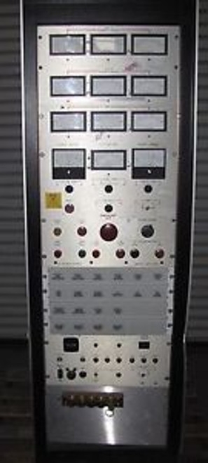 X-RAY TEST RACK / POWER SUPPLY - 840-40A DC POWER SUPPLY-ALARMS -METERS  (#1437)