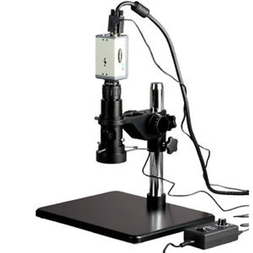 AmScope H800-CCD-HD 11X-80X Monocular Zoom Microscope + HD Analog TV Camera