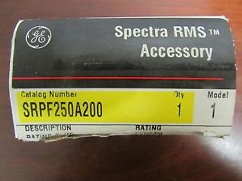 GE SRPF250A200 Spectra RMS 200 AMP Rating Plug for 250 AMP Frame