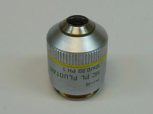 Leica HC PL Fluotar 10X/0.30 PH1 ?/-/D Microscope Objective, PN 506507