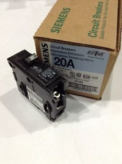 SIEMENS / ITE Q120 New PLUG-IN CIRCUIT BREAKER 1 POLE 20 AMP 120 VAC (Box Of 12)