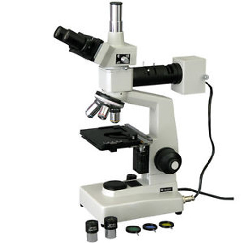 AmScope ME300TC Trinocular Metallurgical Microscope 40X-1000X