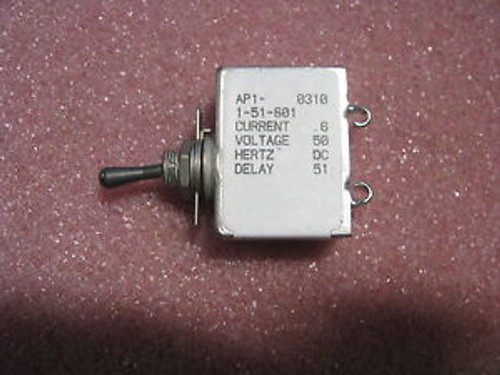 AIRPAX CIRCUIT BREAKER # AP1-1-51-601 NSN: 5925-01-225-5774