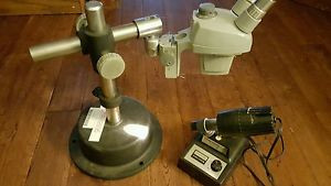 Baush&Lomb microscope w/ stand plus light source 10xWF eye pieces