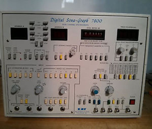 Kay Elemetrics 7800 Digital Sona-Graph Sound Spectrograph Spectrum Analyzer