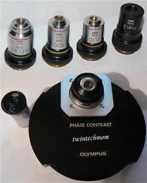 Olympus Aplanat Achromat Phase Contrast Kit- 4 Objectives 1.4 NA Condenser CT