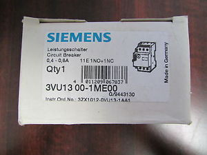 SIEMENS Circuit Breaker 3VU13 00 1ME00
