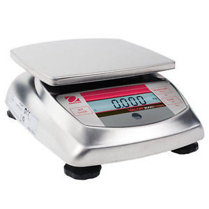 Ohaus V31XH402 Valor 3000 Compact Food Scale, Cap. 400g, Read. 0.01g