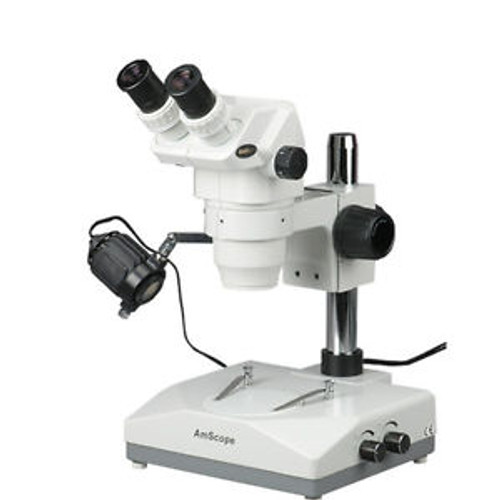 AmScope ZM-2B 6.7X-45X Ultimate Zoom Microscope with Two Lights