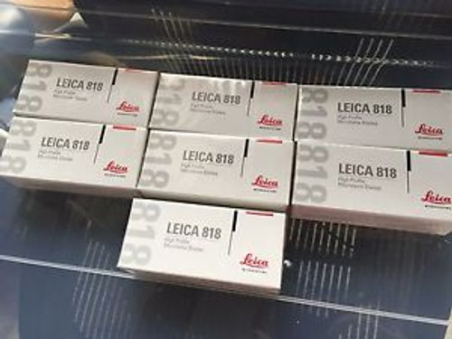 Lot of 7 LEICA 818 High-profile disposable Microtomes blades NEW