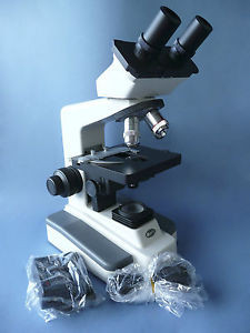 NEW MOTIC B1-220A BINOC MICROSCOPE 4X, 10X, 40X, 100X  6 YR WTY