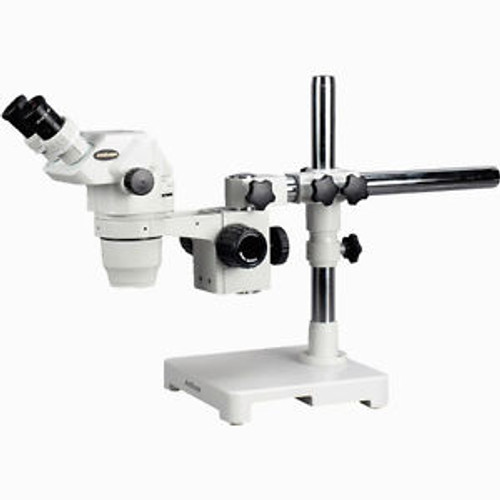 AmScope ZM-3BZ 3.35X-90X Ultimate Zoom Microscope with Single-Arm Boom Stand