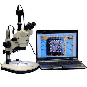 7X-90X LED Low Heat Zoom Stereo Microscope + 3MP Digital Camera