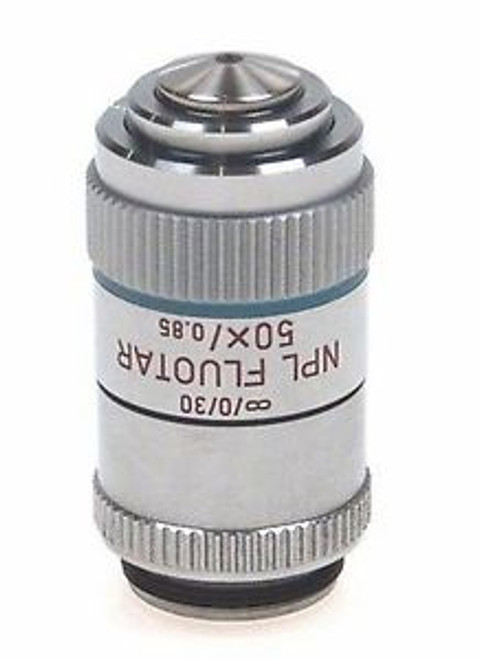 LEITZ MICROSCOPE OBJECTIVE LENS NPL FLUOTAR 50x/0.85 NR